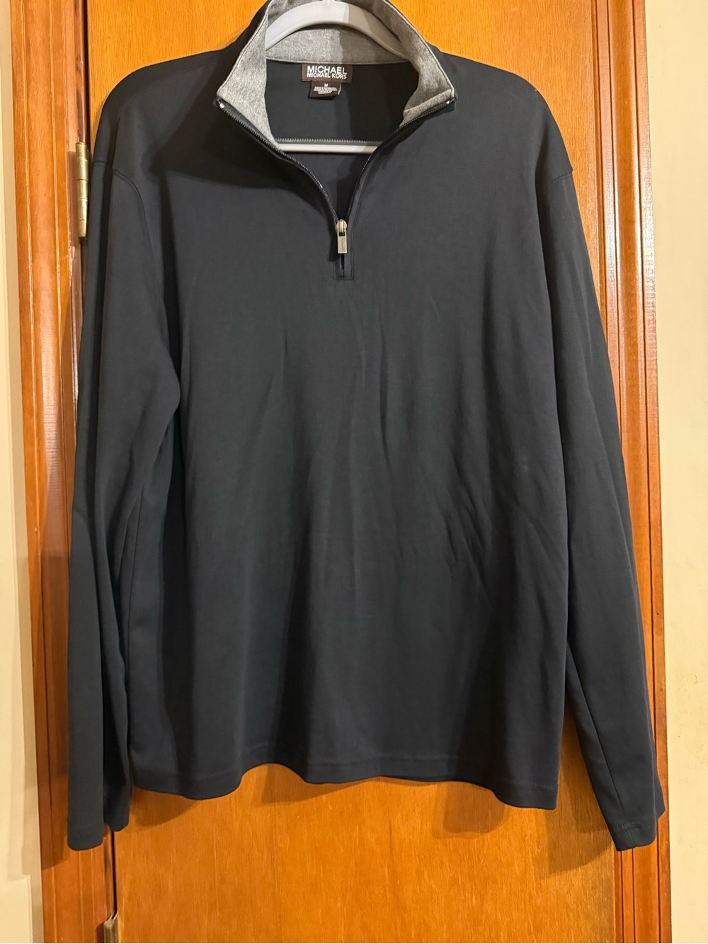 Michael Kors Men's Quarter-Zip Pullover Sweater - Black
